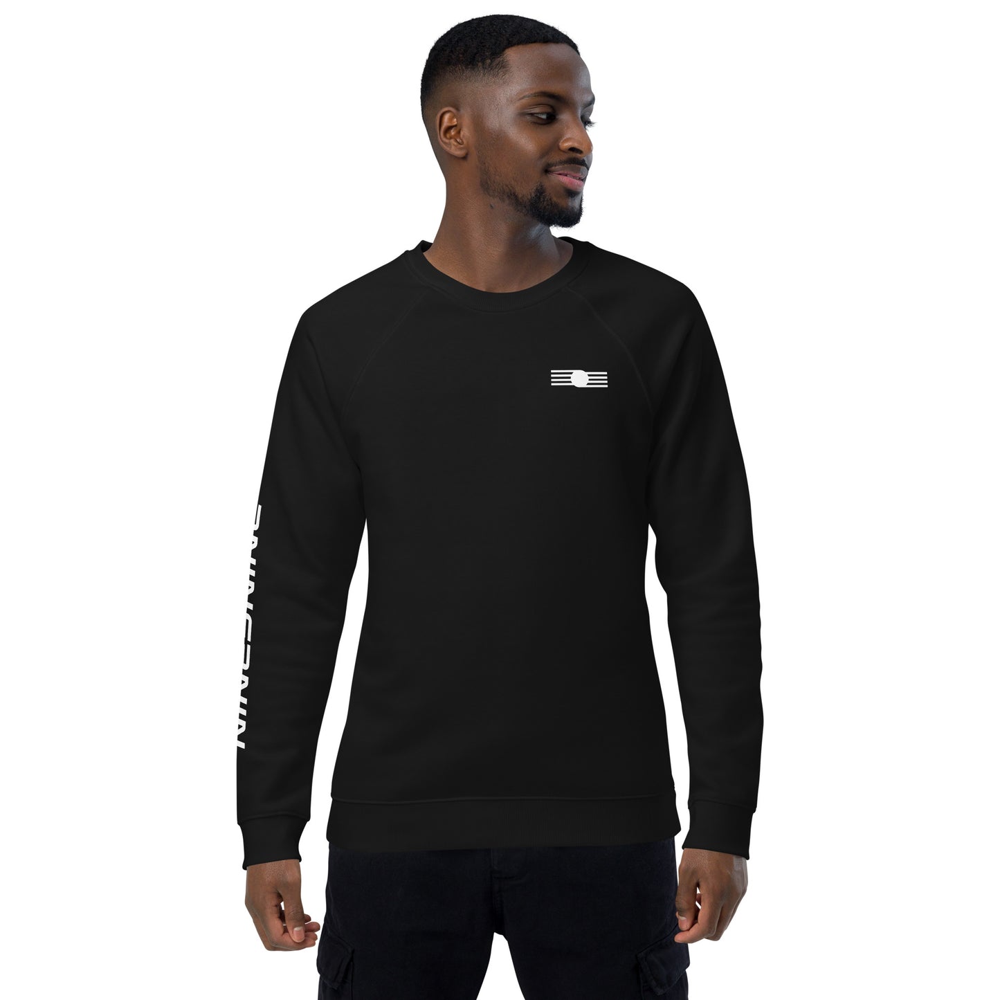 Custom Nine3Nine Unisex organic raglan sweatshirt - Available in 4 colors and 7 sizes