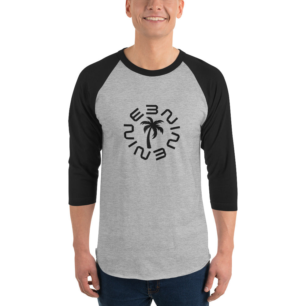 Custom Nine3Nine 3/4 sleeve raglan shirt - Available in 10 colors and 6 sizes