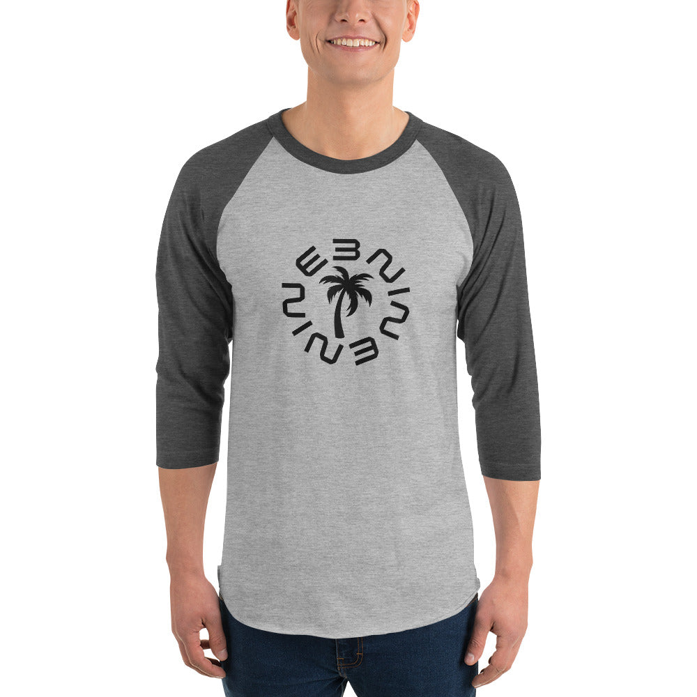 Custom Nine3Nine 3/4 sleeve raglan shirt - Available in 10 colors and 6 sizes