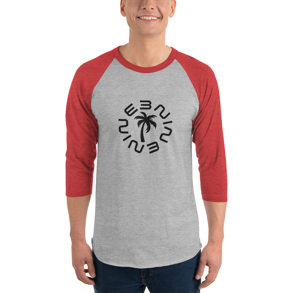 Custom Nine3Nine 3/4 sleeve raglan shirt - Available in 10 colors and 6 sizes