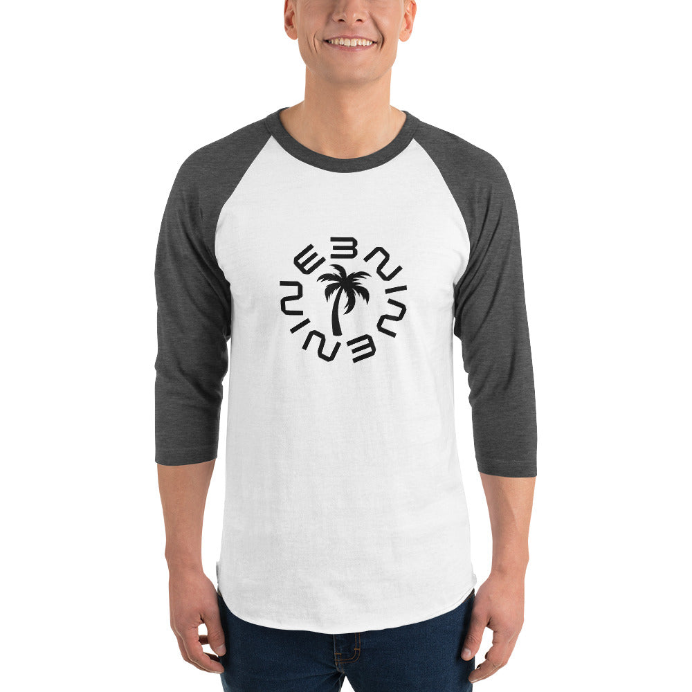 Custom Nine3Nine 3/4 sleeve raglan shirt - Available in 10 colors and 6 sizes