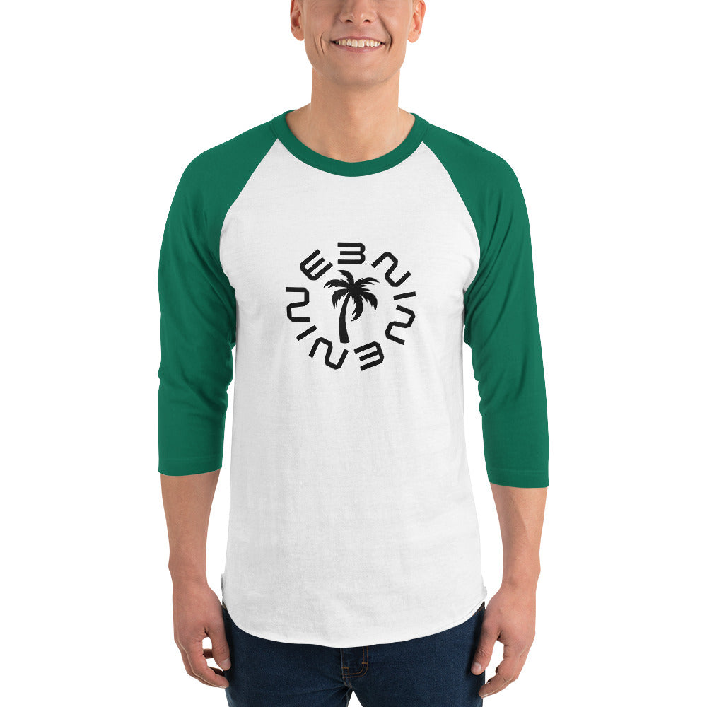 Custom Nine3Nine 3/4 sleeve raglan shirt - Available in 10 colors and 6 sizes