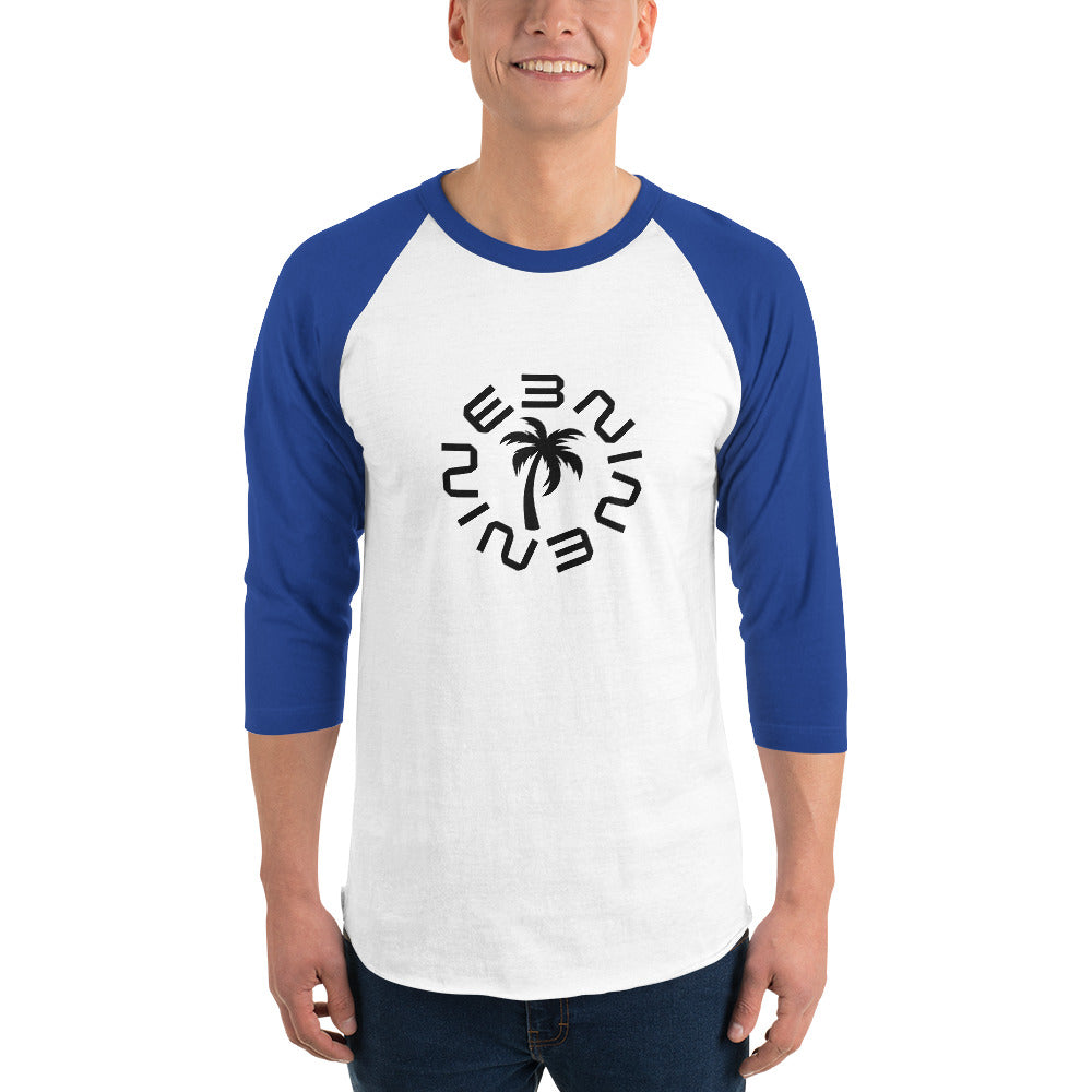 Custom Nine3Nine 3/4 sleeve raglan shirt - Available in 10 colors and 6 sizes