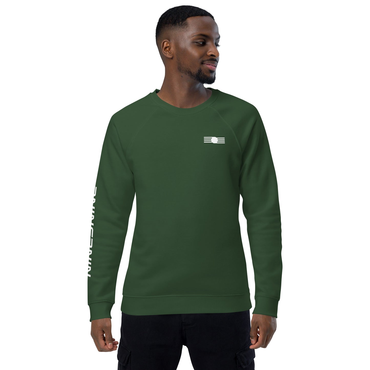 Custom Nine3Nine Unisex organic raglan sweatshirt - Available in 4 colors and 7 sizes